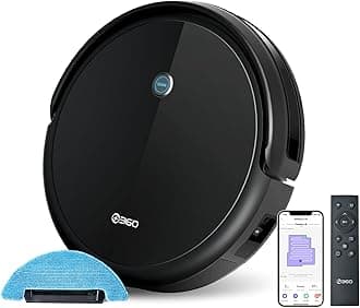 + 360 C50 Robot Vacuum Cleaner, Smart IR Remote Control, 2-in-1 Vacuum and Mop, 2600 Pa Strong Suction, 4 Cleaning Modes, Anti-Drop Sensors, Automatic Self Charging Robotic Vacuum Cleaner, Ultra-Thin