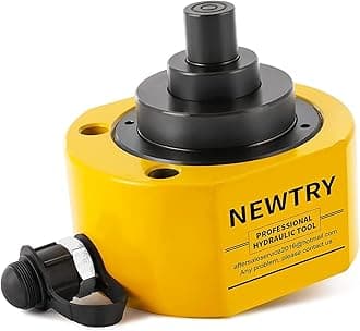 NEWTRY Hydraulic Ram Jack 100 ton Hydraulic Cylinder Low Profile Ram Jack Multi-Section 2.72” Stroke Lifting Cylinder Mini, Portable for Machinery, Bridge, Construction