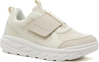 OrthoComfootMen's Orthopedic Diabetic Wide Walking Shoes: Comfortable Plantar Fasciitis Fashion Sneakers with Arch Support for Swollen Feet, Casual Swollen Shoes for Heel and Foot Pain Relief,