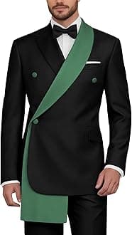 SHUZHXLZANGY Mens Tuxedo Suit Set 2 Piece Wedding Tuxedo for Men Prom Dinner Party
