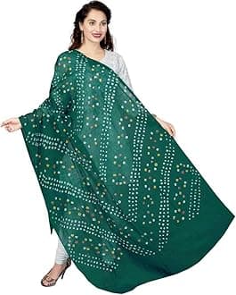 RANI SAAHIBAWomen's Pure Cotton Bandhani Dupatta