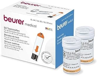 Beurer GL44/ GL50 Glucose Monitor Test Strips - 50 Piece
