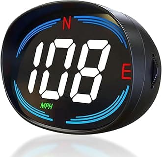 SinoTrack HUD GPS Speedometer Universal Car Heads-up Display 2.7inch MPH Speed Meter with Compass Over Speed Alarm for All Vehicle USB Connect Plug and Play