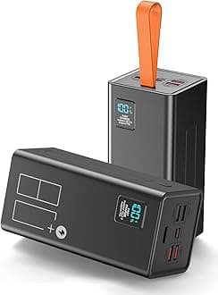 Power Bank 80000mAh, PD 30W & QC 3.0 Fast Charging Battery Pack, USB C Portable Charger with 5 Outputs & 2 Inputs, Large Capacity Powerbank for iPhone, iPad,Laptop,Camping, Outdoor