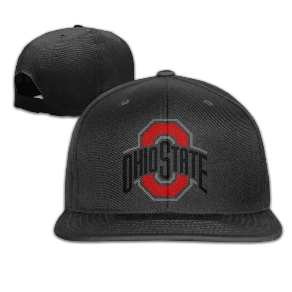 YhsukRuny Custom Ohio State Buckeyes Adjustable Baseball Hat/Cap Black