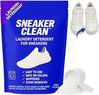 Sneaker Cleaner Kit, Shoe Cleaner for White & Colored Sneakers, Stain Remover...