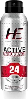 HE Active Endurance Perfumed Body Spray 150ml for Today's Active Men, 24 Hour Odor Protection* 99% Germ Free up to 24 hours