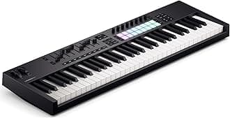 Novation Launchkey 61 [MK4] – 61 key Semi-Weighted, USB, MIDI Keyboard Controller with DAW Integration. Chord & Scale Modes, 8 Drum Pads, & Arpeggiator — Includes Software Bundle for Music Production