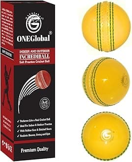 Soft Rubber Cricket Ball for Practice | Outdoor & Indoor Practice Cricket Bal...