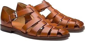 European and Amenrican Mens Fisherman Sandals,Summer Leather Casual Baotou Breathable Fisherman Shoes.