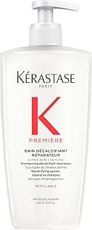 Kerastase Premiere Sulfate-Free Hair Repair Shampoo - For All Damaged Hair Types, Strengthens & Smoothes, With Citric Acid, Removes Buildup & Decalcifies