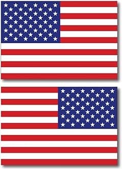 Magnet Me Up American Flag Car Magnet Decals, Opposing 2 Pack, 4x6 Inch, Red, White, Blue, Heavy-Duty Automotive Magnet for Car, Truck, SUV, Show Your Patriotism, Proudly Made in The USA