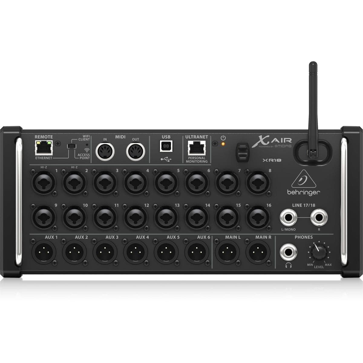 Behringer XR18 Digital PA Mixer, USB Connection, Black