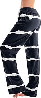 TWGONE Women's Pajamas Pants Plaid Stretch Casual Loose Comfy Pants Sleep Bottom Lounge Cute Pajama Sleepwear