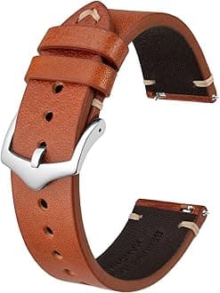 Men's Watch Bands, Hand-Stitched Leather Watch Straps, Quick Release, 18mm 19mm 20mm 21mm 22mm