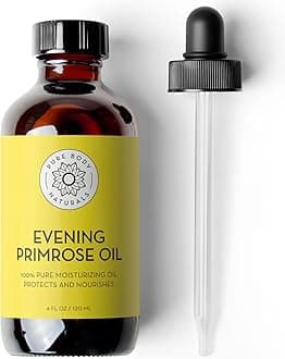 Pure Body Naturals Evening Primrose Oil - liquid, not capsules - for Face, Skin and Hair by, 120ml
