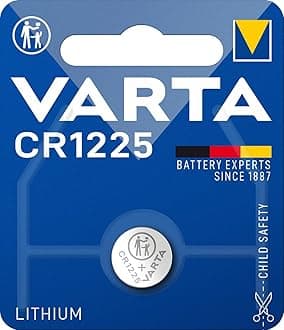 VARTA Batteries Electronics CR1225 Lithium button cell battery 1-pack, Button cells in original blister pack of 1