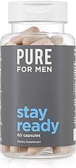 Pure for Men - The Original Vegan Cleanliness Fiber Supplement, 60 Capsules - Proven Proprietary Formula