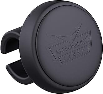 Steering Wheel Knob, Suicide Knob for Steering Wheel, Premium Silicone Finish Steering Wheel Spinner, Simple & Easy Installation No Tools Required - Fits Cars, Trucks, Buses, Boats, (Black)