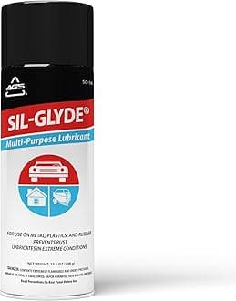 Automative Solutions SIL-Glyde General Purpose Silicone Lubricant Spray for All Environments, Stops Squeaks, Prevents Rust, Weather-Proof - 10.5oz. Silicone Lubricant Spray
