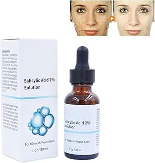 – Salicylic Acid Serum 2% Concentrate Super Strong, Lightweight Face Serum for Acne Prone and Oily Skin, Smooth Skin Texture, 30ml