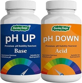 Garden Genie Combo of Ph Up and Down Solution for Hydroponic System, pH Adjuster for Plants - 500 ML Each