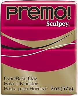 Premo Sculpey Polymer Clay 2 Ounces-Alizarin Crimson