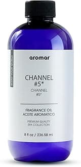 Premium Fragrance Oil, Long-Lasting, Refreshing Uplifting Aroma for Aromatherapy, Relaxation & Household Uses. Channel #5 8oz