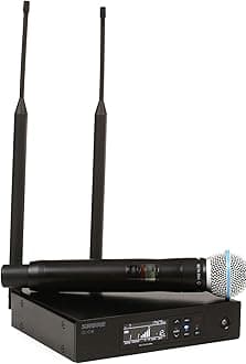 Shure QLXD24/B58 Wireless Microphone System with BETA 58A Handheld Vocal Mic