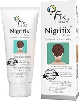Fixderma Nigrifix Cream for Acanthosis Nigricans with Lactic Acid | Dermatologist Tested Retinol Cream | For Dark Body Parts like Neck, Ankles, Knuckles, Armpits, Thighs & Elbows | Exfoliant - 50g