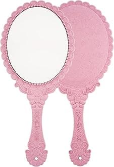 XPXKJ Hand Mirror Vintage Handheld Mirror with Handle Vanity Makeup Mirror Travel Mirrors
