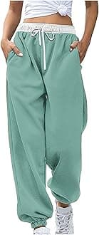 Womens Casual Athletic Cotton Long Sweatpants,Teen Girl Solid Color Cute Hiking Long Pants,Fall Trendy Clothes