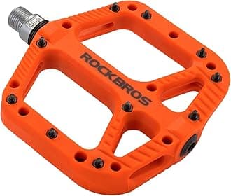 ROCKBROS Mountain Bike Pedals Nylon Composite Bearing 9/16" MTB Bicycle Pedals with Wide Flat Platform