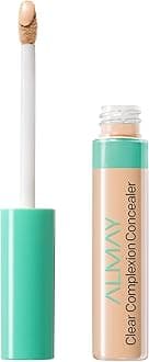 Almay Clear Complexion Acne & Blemish Spot Treatment Concealer Makeup with Salicylic Acid- Lightweight, Full Coverage, Hypoallergenic, Fragrance-Free, for Sensitive Skin, 100 Light, 0.3 fl oz.