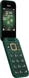 2660 Flip Feature Phone with 2.8" display, 4G Connectivity, built-in camera, MP3 player, Classic games, a battery that lasts for days, Perfect for digital detox, Dual SIM - Lush Green