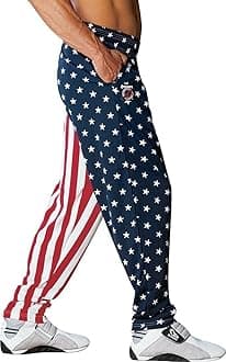BAGGY GYM WORKOUT PANTS STARS AND STRIPES
