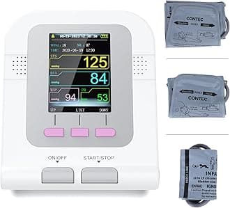 Fully Automatic Blood Pressure Monitor Upper Arm Cuff 3 Mode 3 Cuffs Electronic Sphygmomanometer 300 Sets Memory
