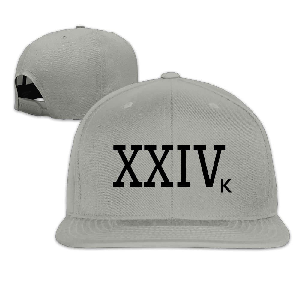 Bruno Mars 24k Magic Unisex Fitted Flat Brim Solid Baseball Cap & Hat