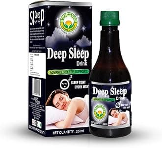 Deep Sleep Drink 250ml | Natural Herbal Sleep Support | Ayurvedic Relaxing Drink for Restful Night, Stress Relief & Calm Mind | Supports Healthy Sleep Cycle & Relaxation