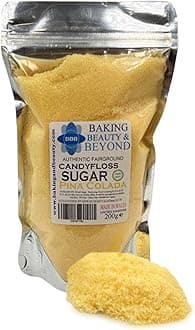 Baking Beauty and Beyond Premium Candy Floss Sugar 200g - Pina-Colada Flavour