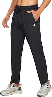 NORTHYARD Men's Athletic Running Joggers Workout Gym Pants Lightweight Jogging Pants Open Hem Sweatpants