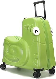 Kids Luggage, Kids Ride-on Luggage with Spinner Wheels Suitcase, Kid's Ride-On Suitcase Help Your Child Relax, Carry On Trolley Luggage with Password Lock, 20"