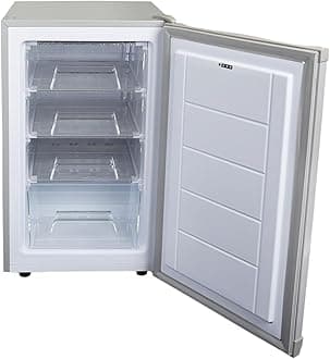 SIA UCF50GR Freestanding Under Counter Freezer, 77L Capacity, 4* Freezer Rating, E Rated, 50cm Wide, Reversible Door, Grey, 2 Years Parts & Labour Guarantee