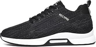 Recyphi Men's Invisible Height Increasing Elevator Shoes Lightweight Sport Shoes Height-Boosting Fashion Sneakers 2.4'' Taller