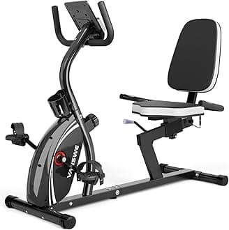 Recumbent Exercise Bike for Adults Seniors - Recumbent Bikes for Home with Magnetic Resistance, Bluetooth and App Connectivity, Pulse Sensor