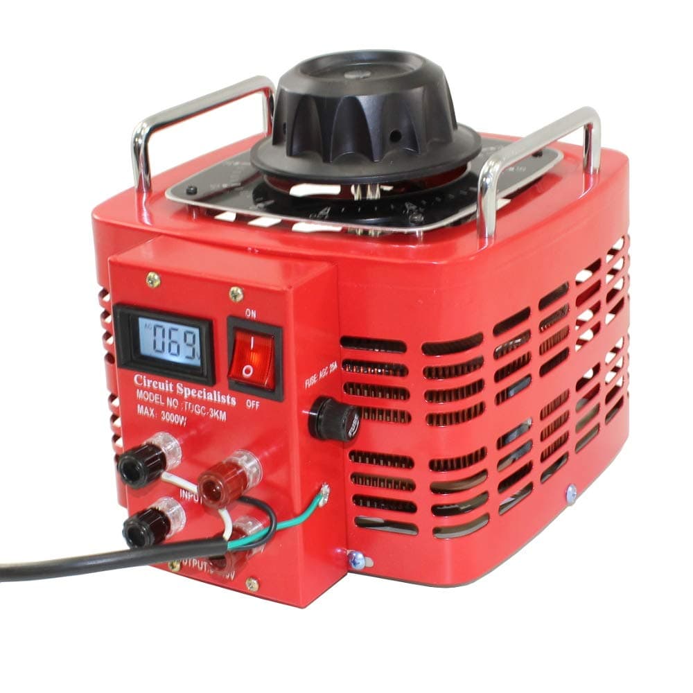 Variable Variac Transformer - Control AC Voltage Output - 30 Amp Max Output - with Digital Display