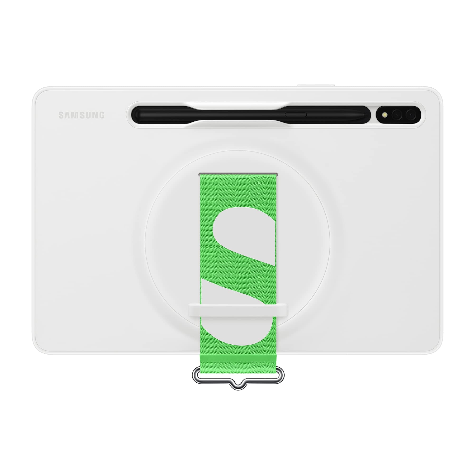 Samsung Strap Cover Funda de Silicona Blanca Con Correa para Galaxy Tab S7/S8