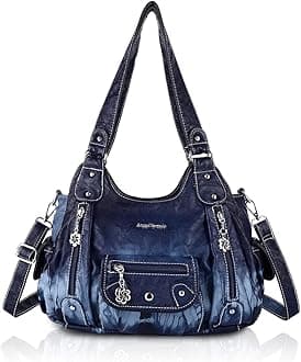 Angel BarceloWomens Purses and Handbags PU Leather Shoulder Bag Fashion Hobo Bags for Girls