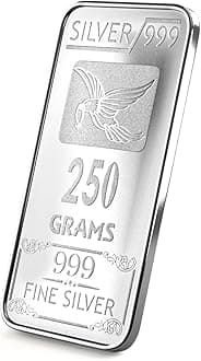 250 grams 999 Silver Bar