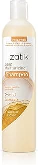 Naturals - Deep Moisturizing Shampoo with Coconut & Calendula - Vegan, Biodegradable, pH balanced, for Colored and Dry Hair, Free From Sulfates, phthalates & Synthetic Fragrances - 10.8 Fl Oz